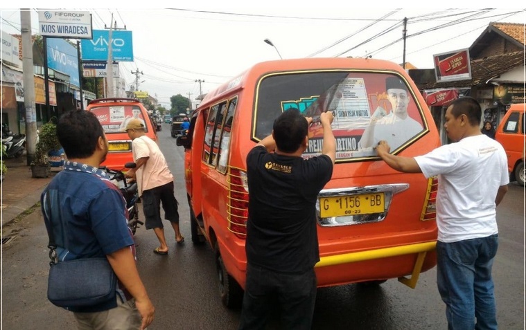 Bawaslu Tertibkan Branding APK di Angkutan Umum