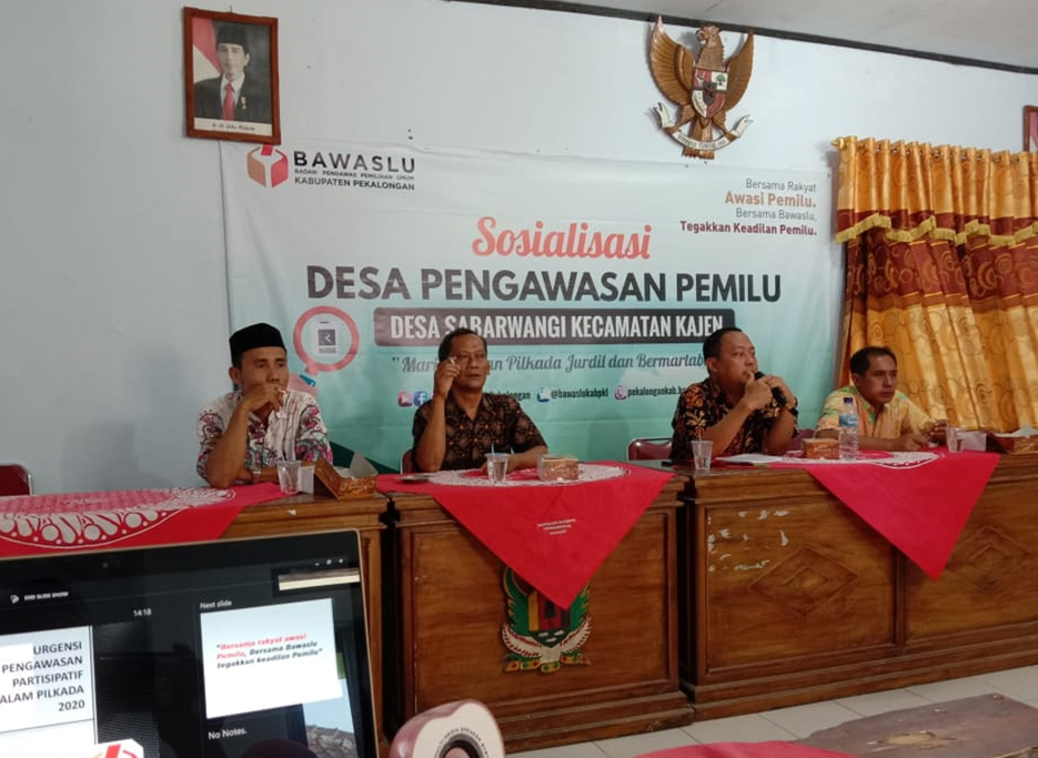 Kades Sabarwangi Dukung Desa Pengawasan Pemilu