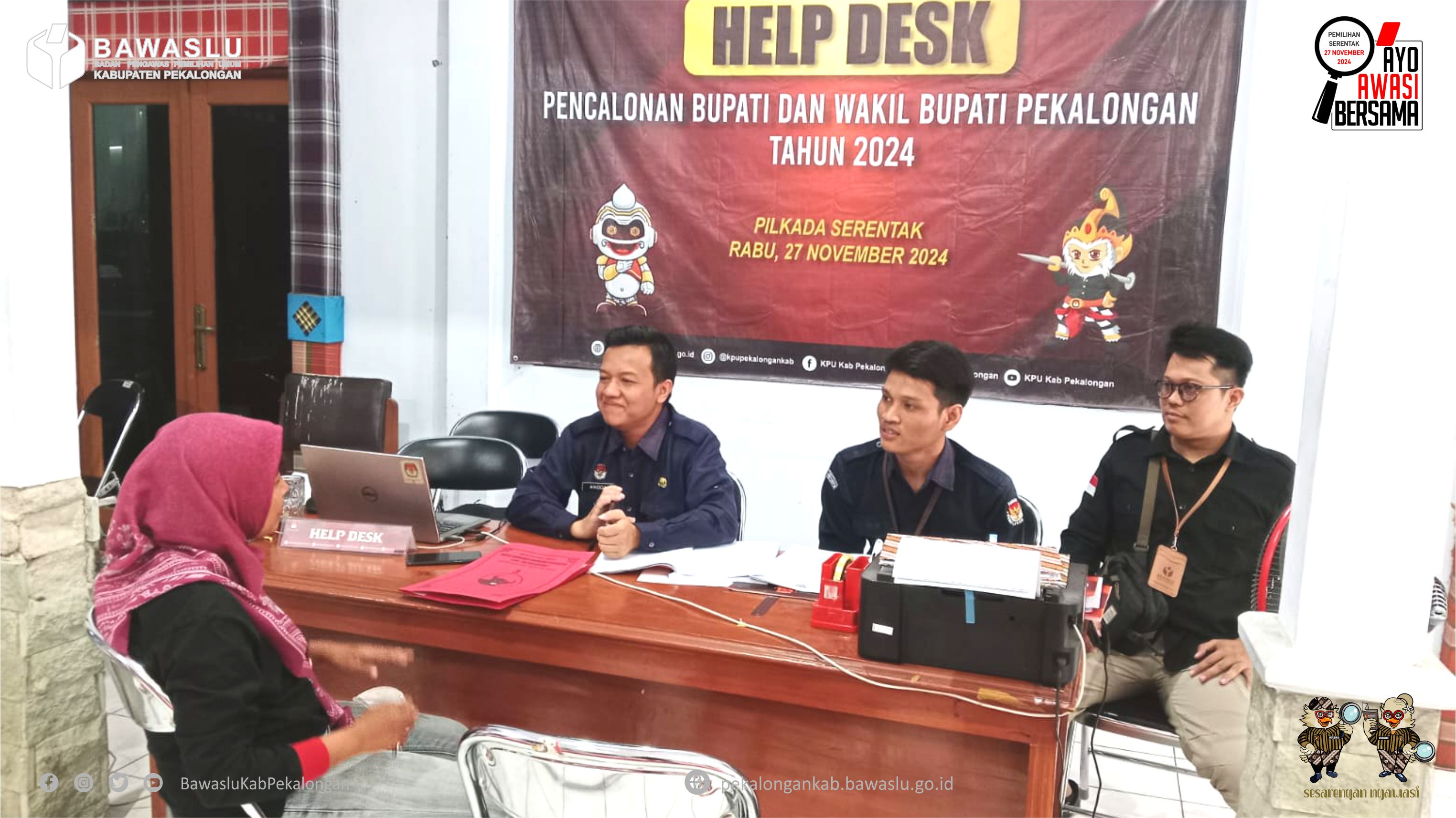 Kordiv Penyelesaian Sengketa Teguh Setiawan Awasi Proses Pendaftaran Bakal Calon Bupati dan Wakil Bupati Pekalongan