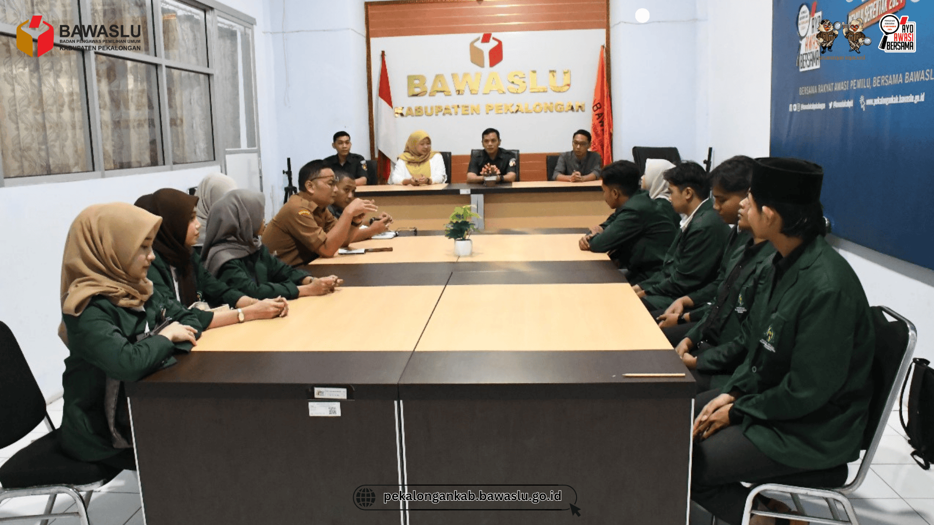 Penerimaan  PPL UIN Gus Dur di Bawaslu Kab Pekalongan