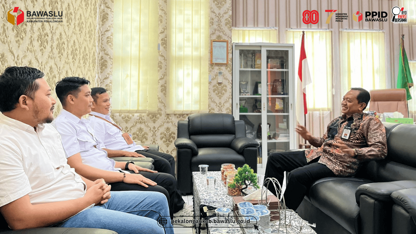 Bawaslu Kab Pekalongan jalin silaturahmi ke Kantor Kemenag Kab Pekalongan