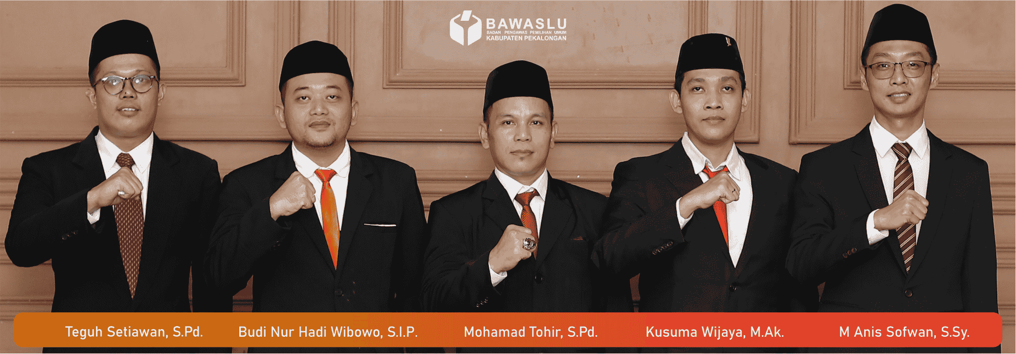 Pimpinan Bawaslu Kabupaten Pekalongan OK