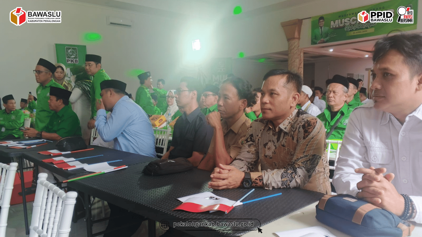 Bawaslu Kabupaten Pekalongan Hadiri Muscab PKB,