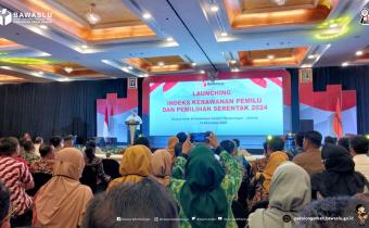 Bawaslu gelar launching Indeks Kerawanan Pemilu (IKP) pemilu dan pemilihan serentak 2024