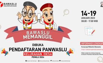 Pendaftaran Panwaslu Kelurahan/Desa Segera Dibuka
