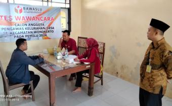 RATUSAN PESERTA IKUTI TES WAWANCARA SELEKSI PKD PEMILU 2024