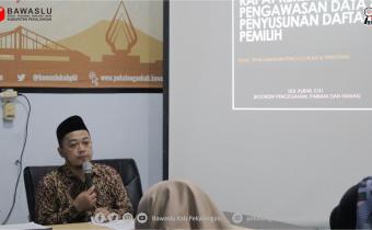 UNDANG PANWASCAM, BAWASLU BERIKAN PEMBEKALAN COKLIT