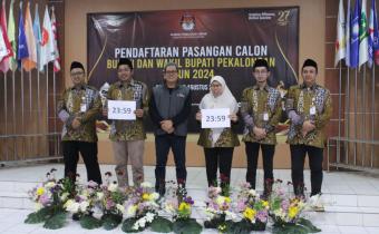 Pengawasan Hari Terakhir Pendaftaran Bapaslon Bupati dan Wakil Bupati Pekalongan 