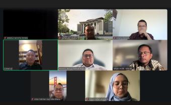 Ketua Bawaslu Rahmat Bagja dalam diskusi secara daring